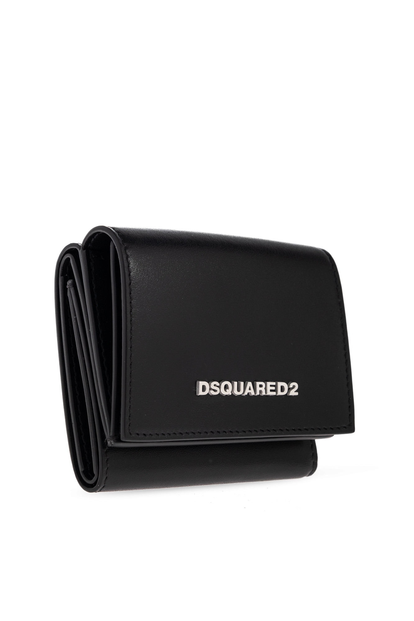 【DSQUARED2】DSQ Zip ウォレット Ld41 ブラック DSQUARED2 ディースクエアード ICON ウォレットチェーン付きL